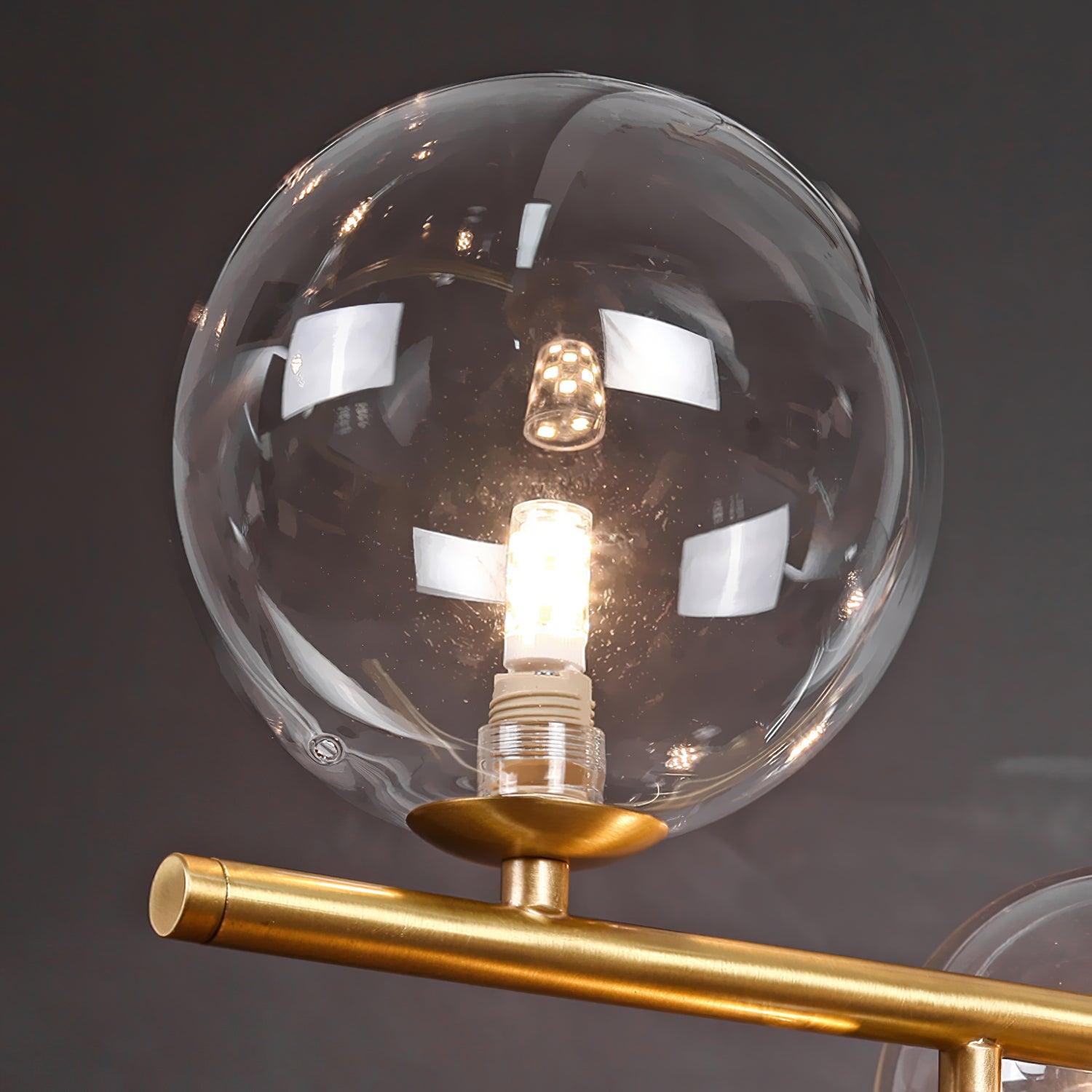 Lustra Pendant Lamp Golden Glass Brass - Letslighting