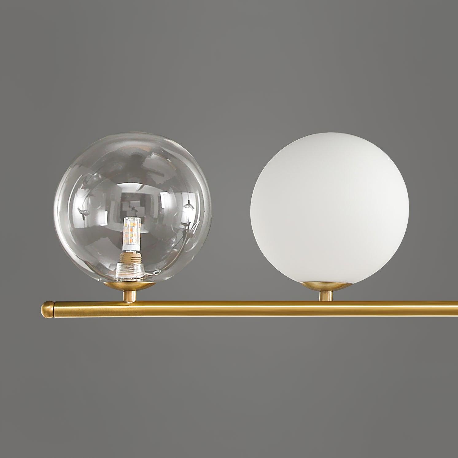 Lustra Pendant Lamp Golden Glass Brass - Letslighting