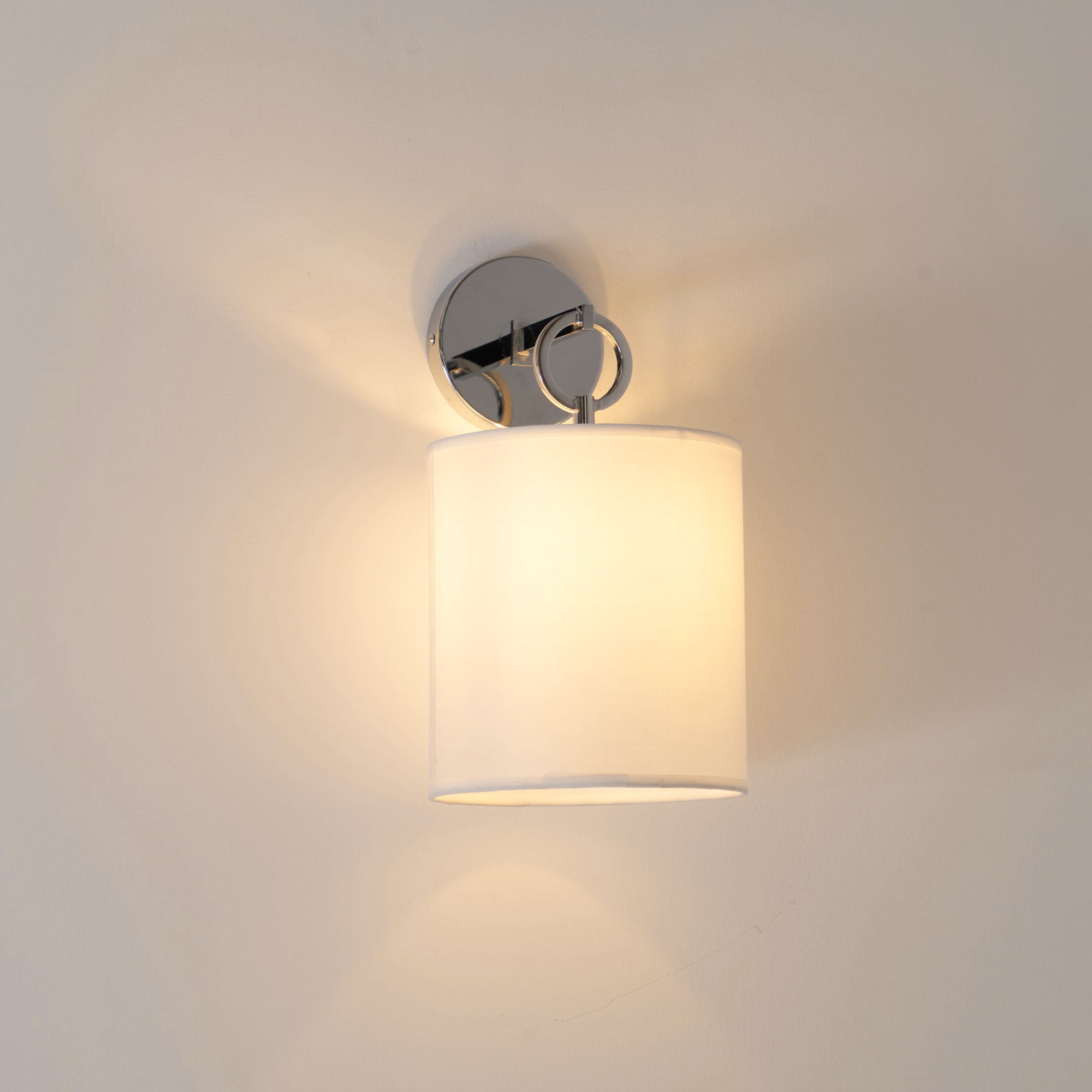 Cotheor Modern Minimalist Circle Brass Fabric Sconce Wall Lamp - Letslighting