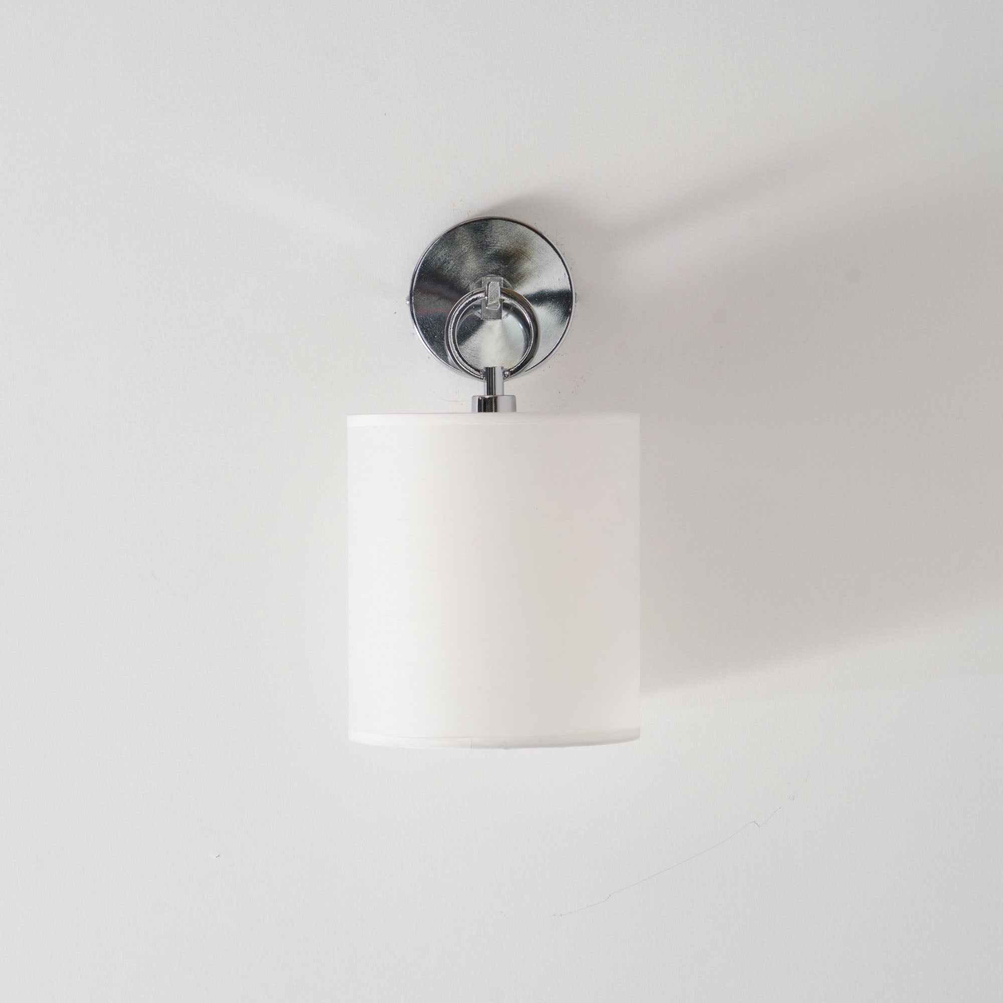 Cotheor Modern Minimalist Circle Brass Fabric Sconce Wall Lamp - Letslighting