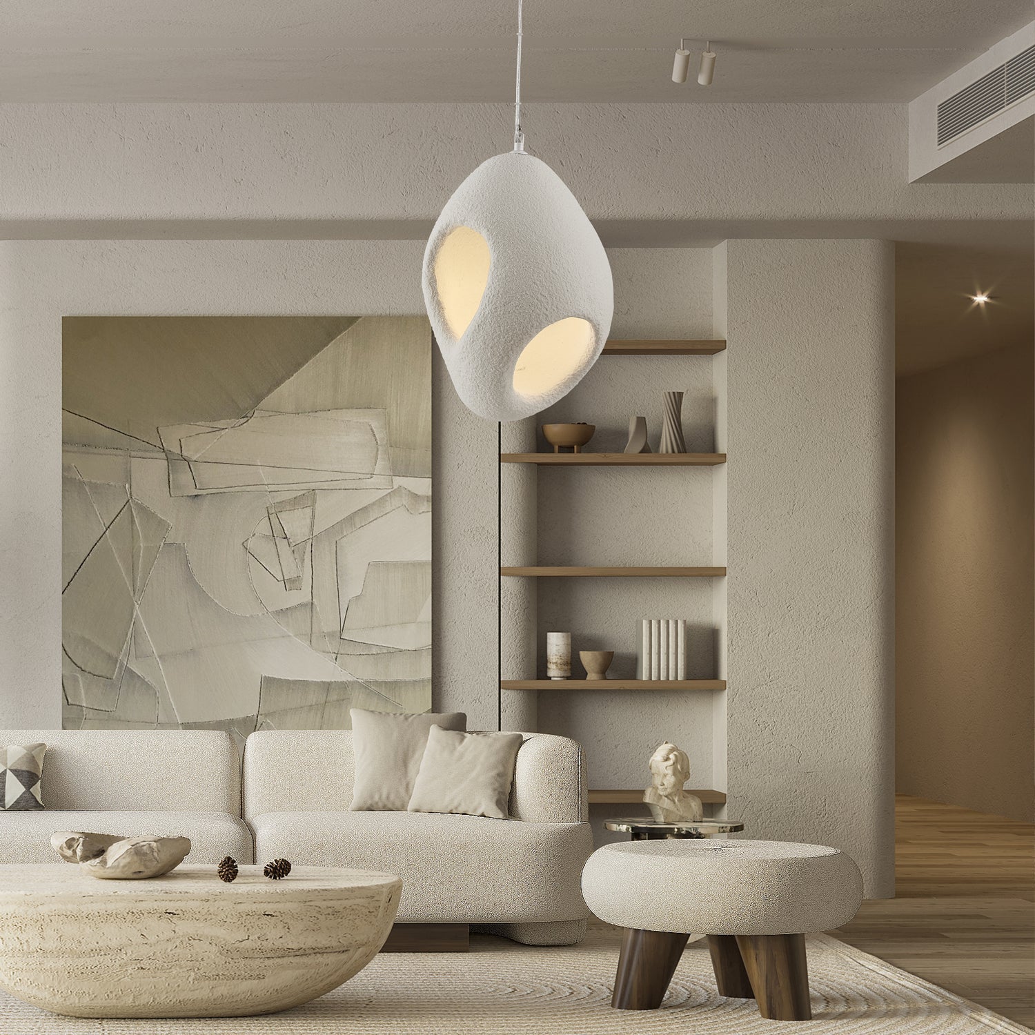 Zavelyra Textured Resin Pendant Light - Letslighting