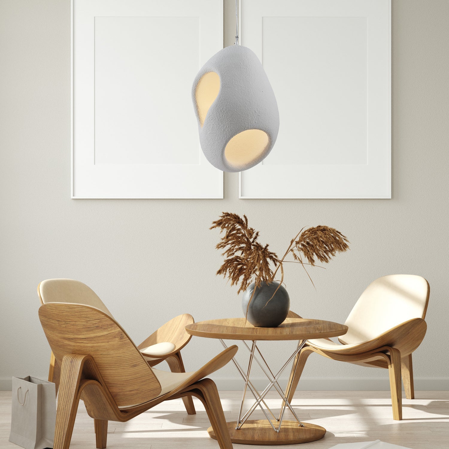 Zavelyra Textured Resin Pendant Light - Letslighting