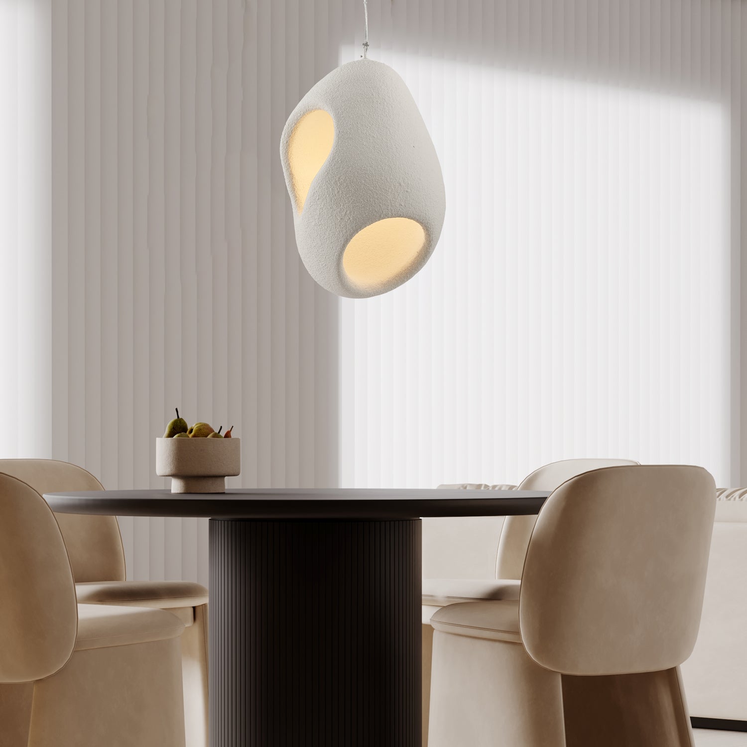 Zavelyra Textured Resin Pendant Light - Letslighting