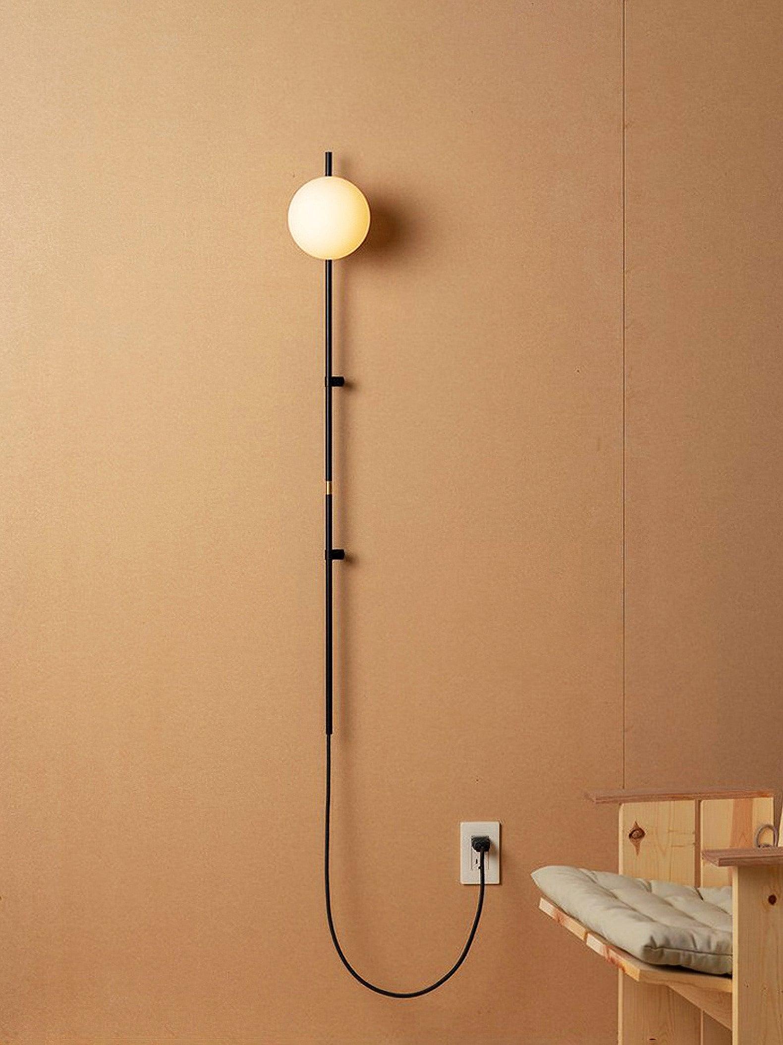 Curaeion Modern Minimalist Plug In Glass Wall Lamp - Letslighting
