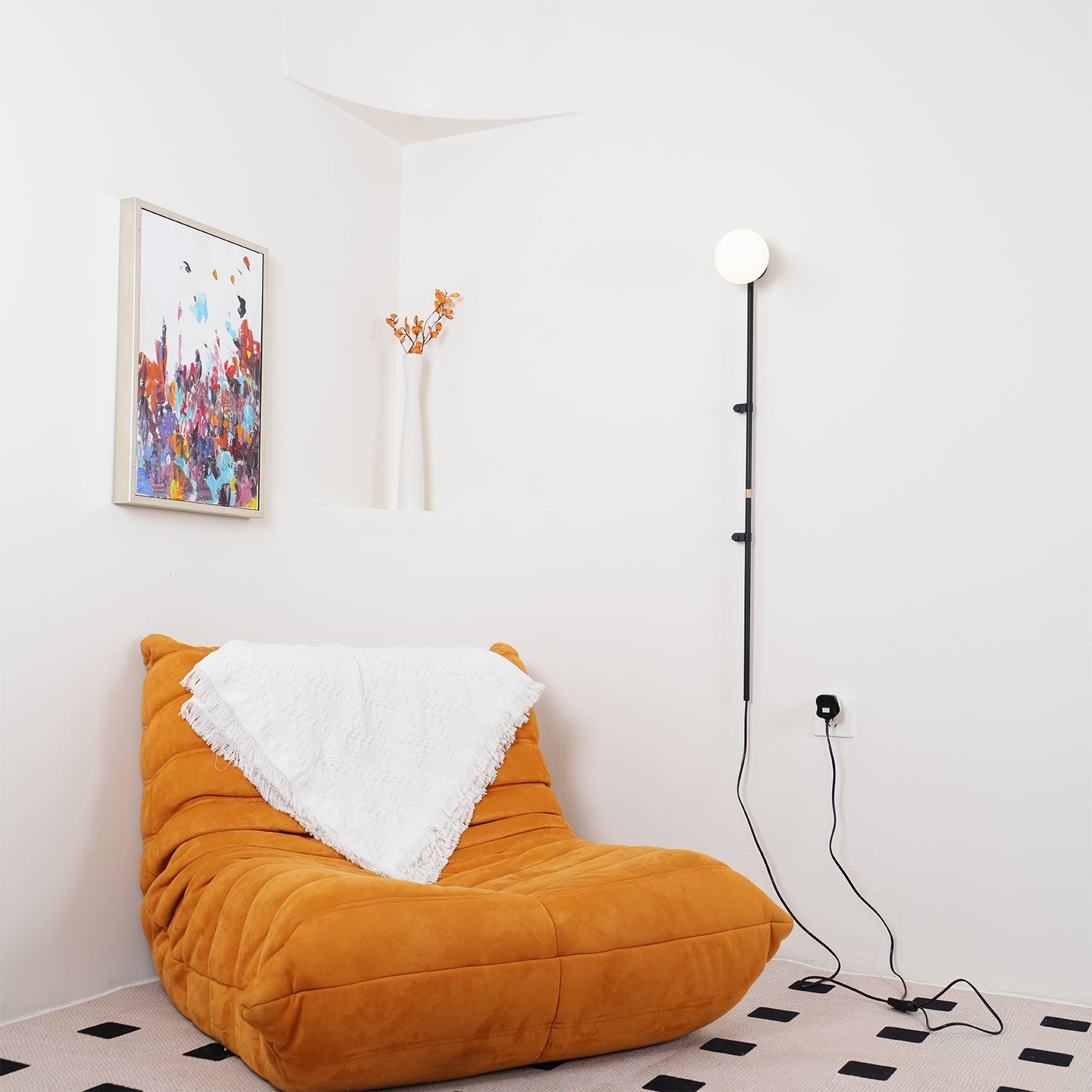 Curaeion Modern Minimalist Plug In Glass Wall Lamp - Letslighting