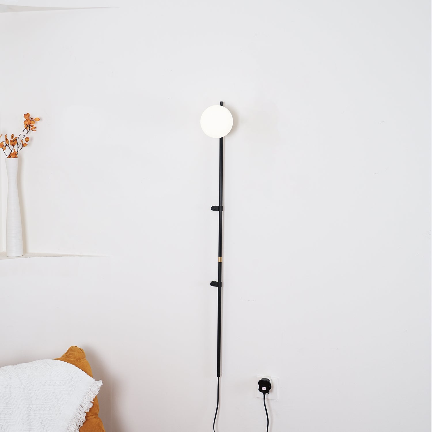 Curaeion Modern Minimalist Plug In Glass Wall Lamp - Letslighting