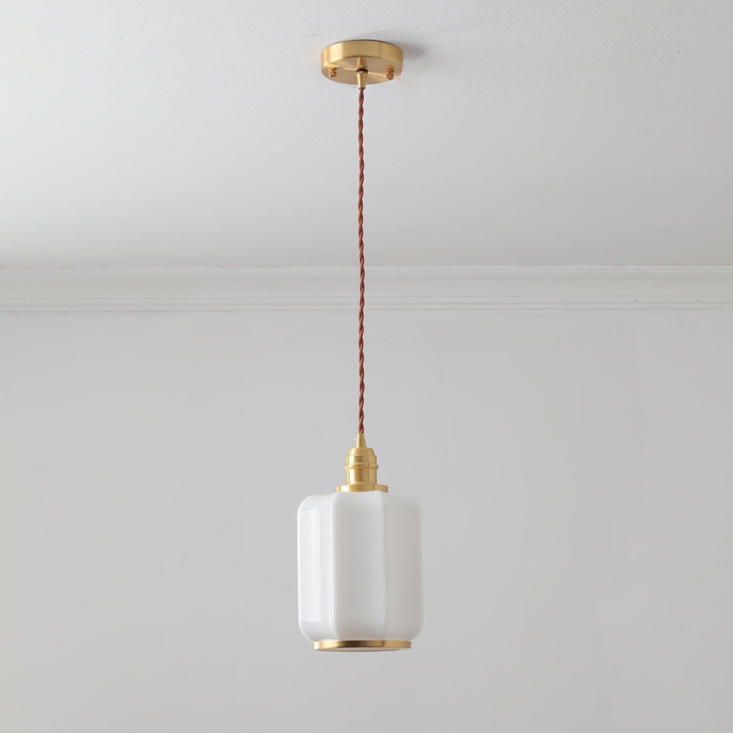 Lume Brass Vintage Pendant Light - Letslighting