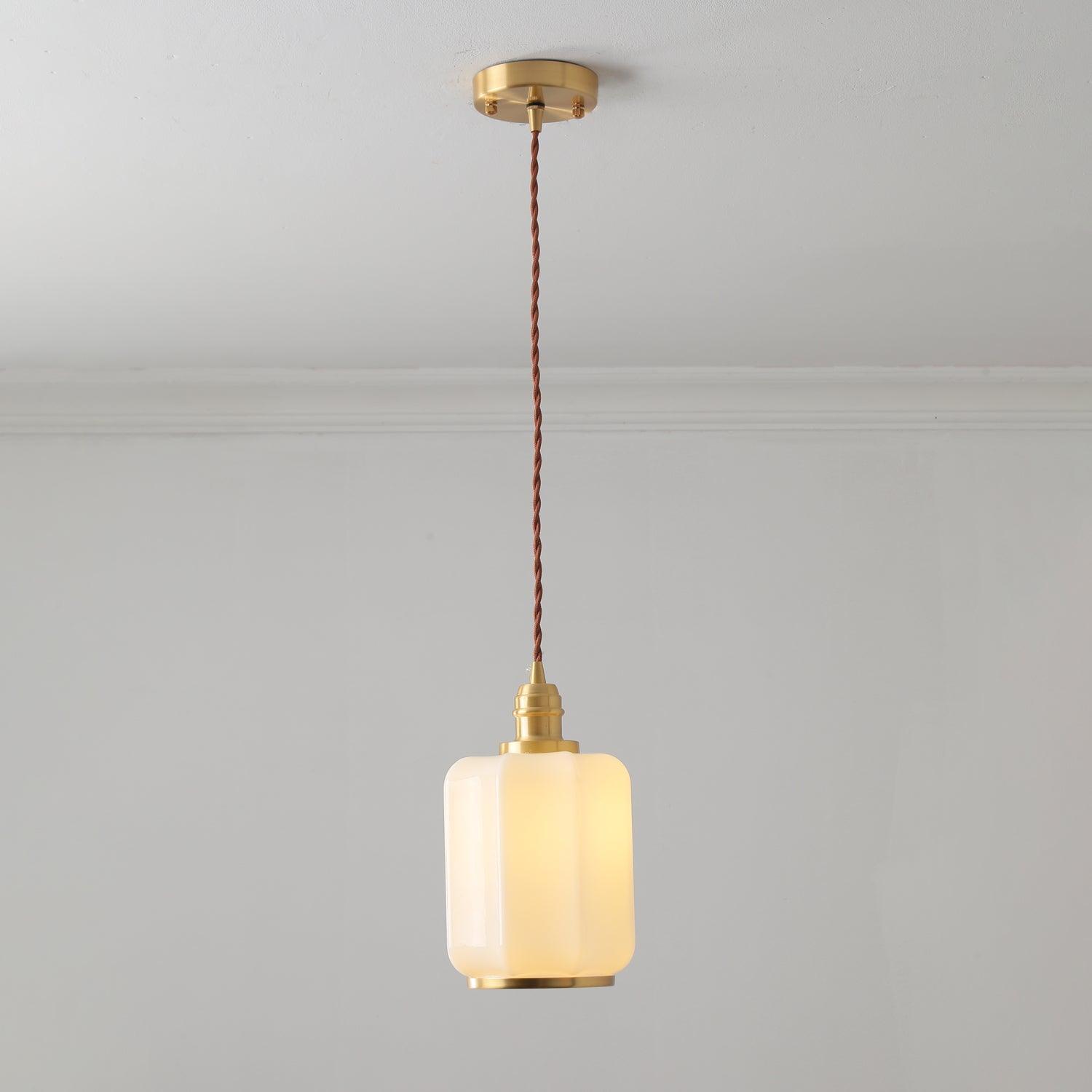 Lume Brass Vintage Pendant Light - Letslighting