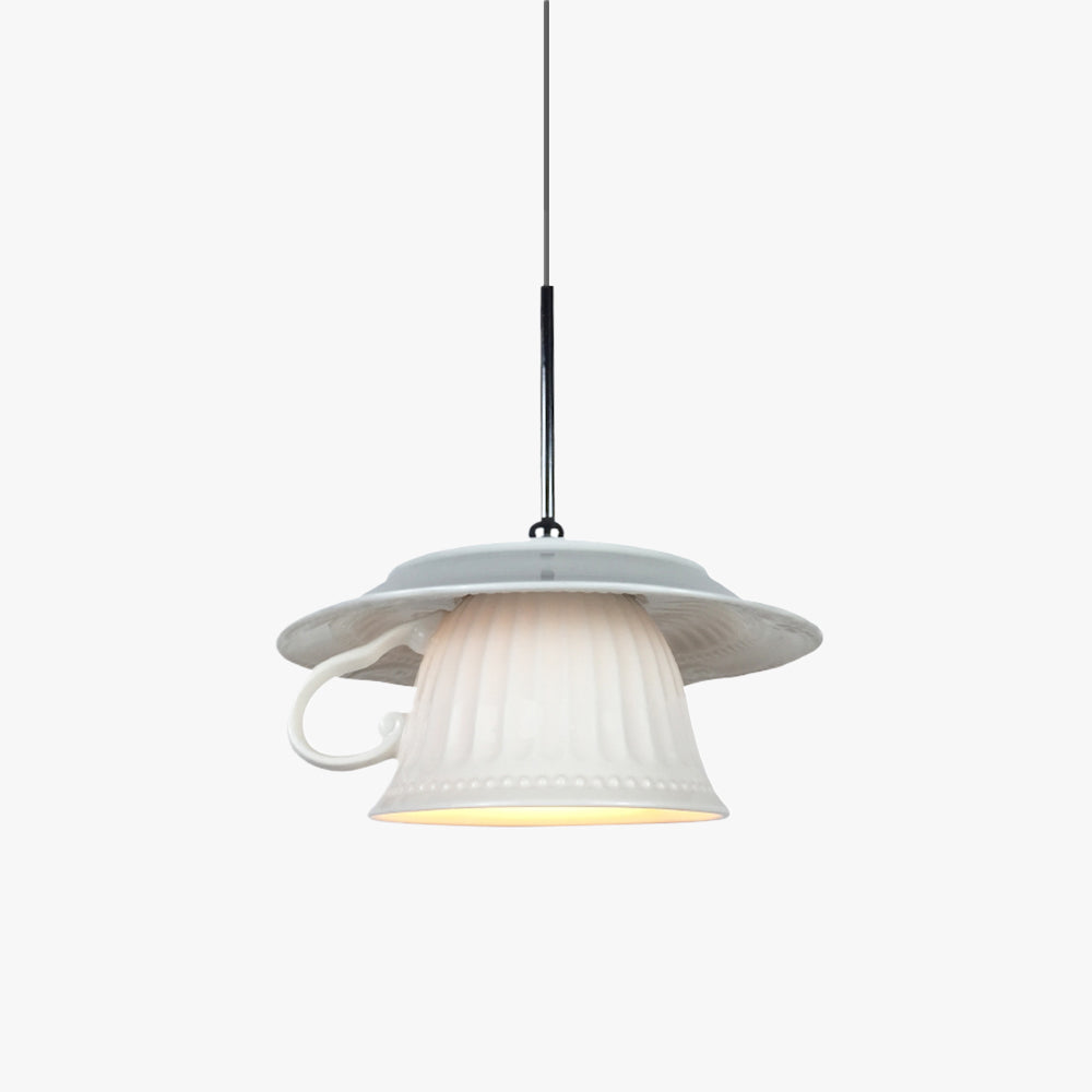 Valentina Nordic Tea Cup Ceramic Pendant Light Bedroom