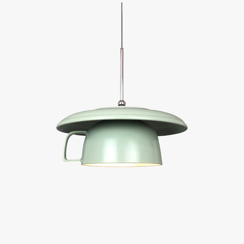Valentina Rustic Cup Ceramic LED Pendant Light Living Room