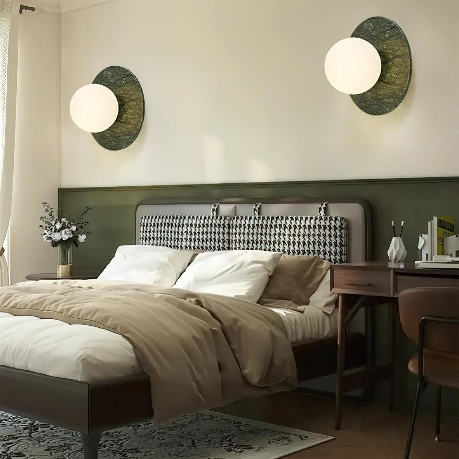 Avi Minimalist Globe Marble Wall Lamp - Letslighting