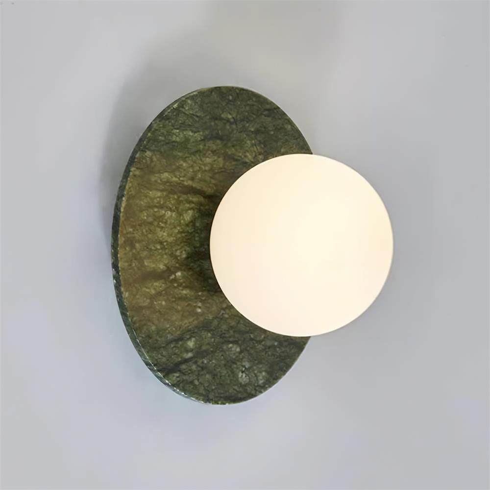 Avi Minimalist Globe Marble Wall Lamp - Letslighting
