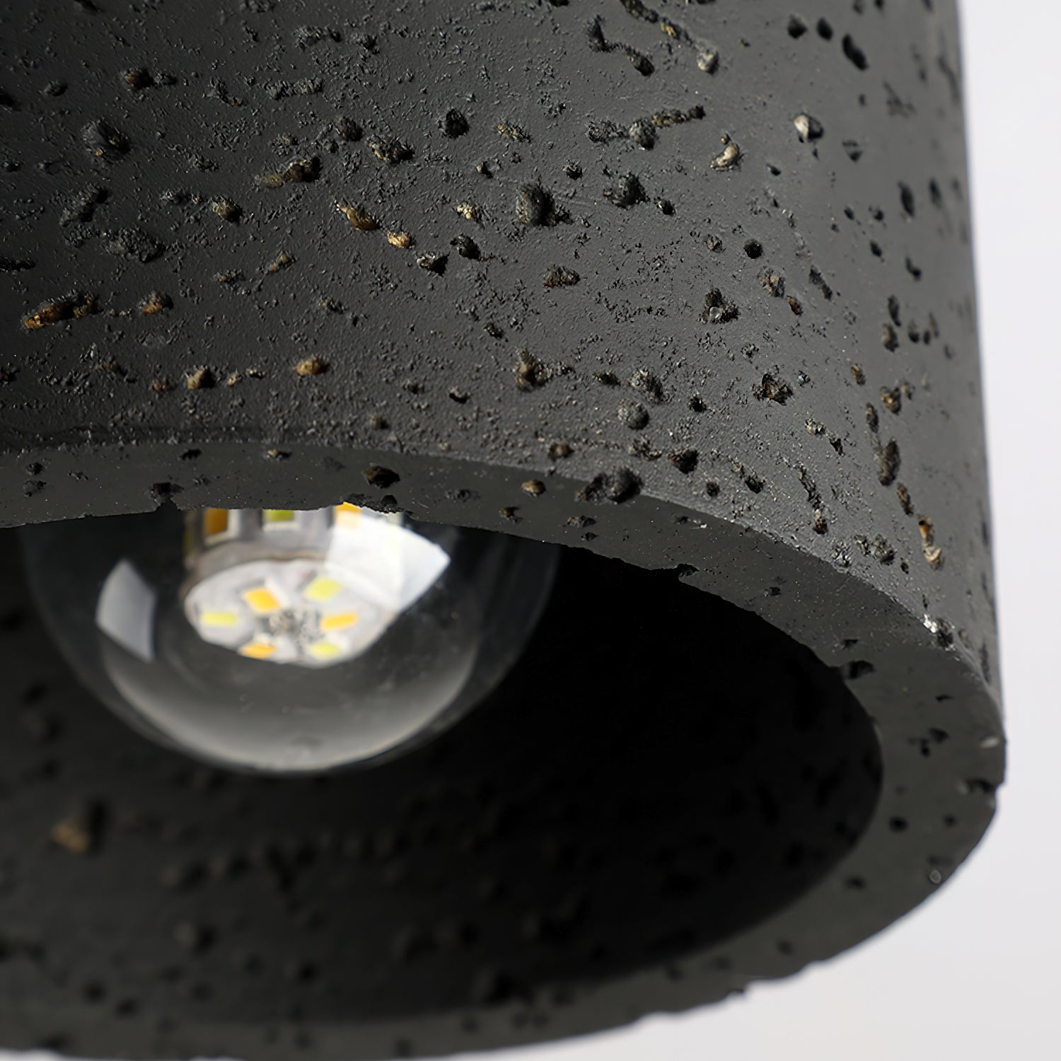 Ritta Sqaure&Round Ceiling Light Black& Yellow Travertine - Letslighting