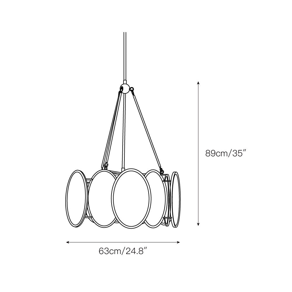 Avdorira Modern Minimalist Glass Chandelier - Letslighting