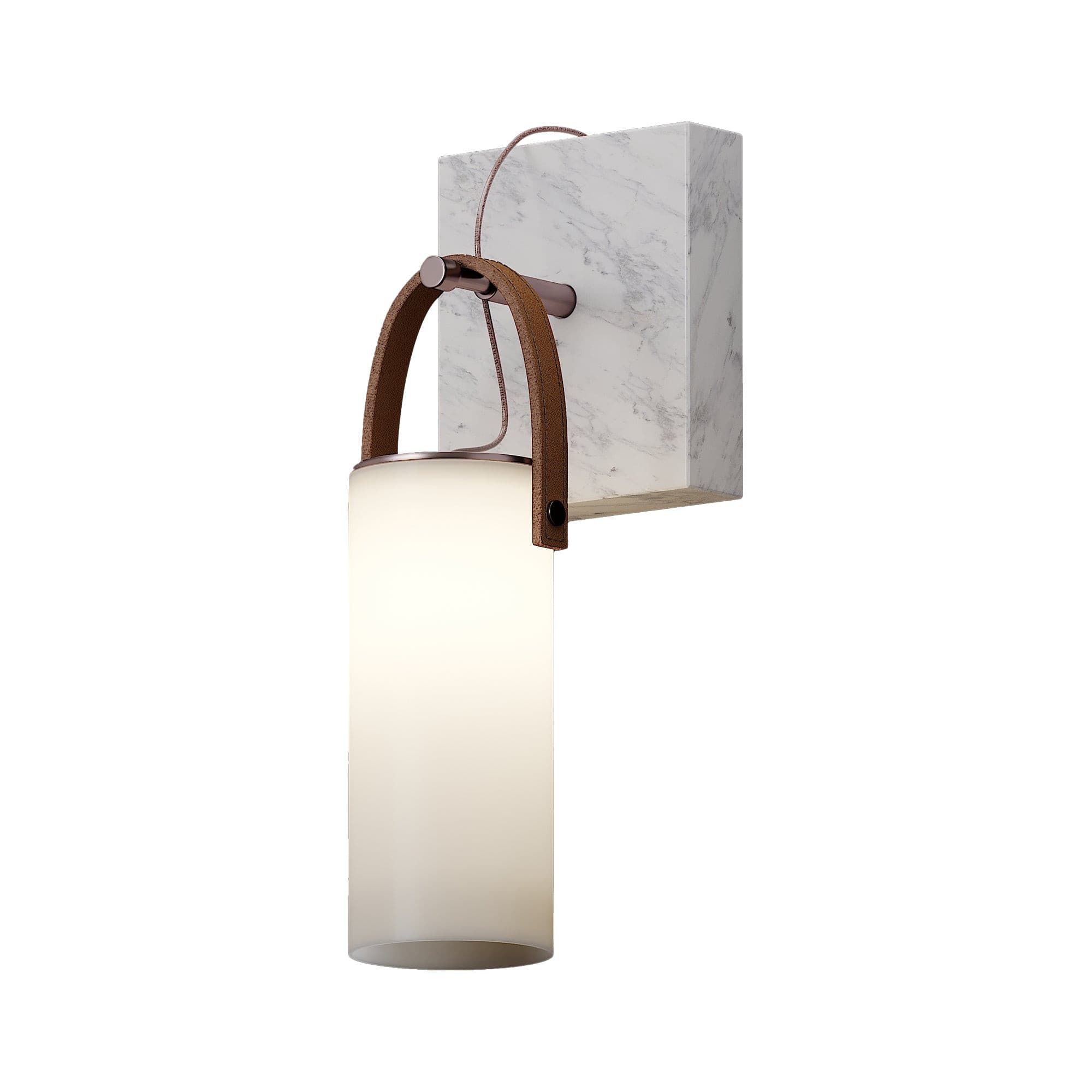 Galerie Wall Lamp Fontana Glass Leather Marble - Letslighting