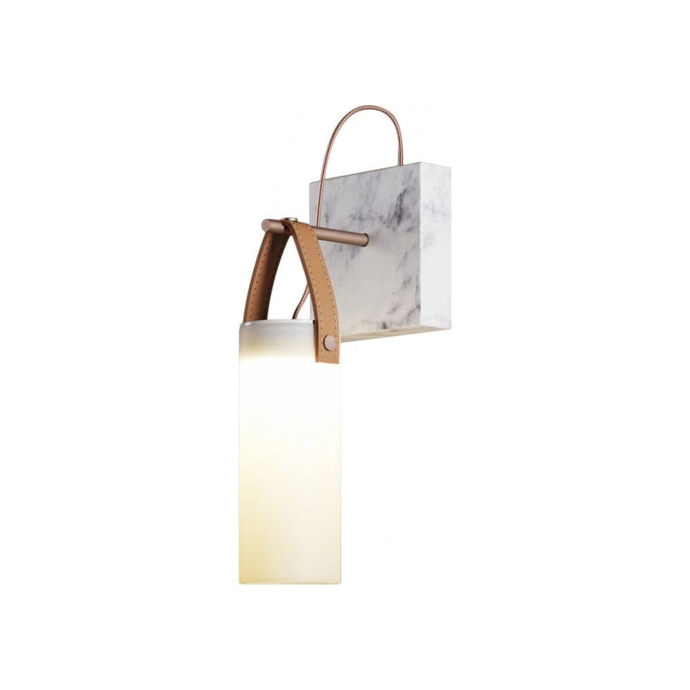 Galerie Wall Lamp Fontana Glass Leather Marble - Letslighting