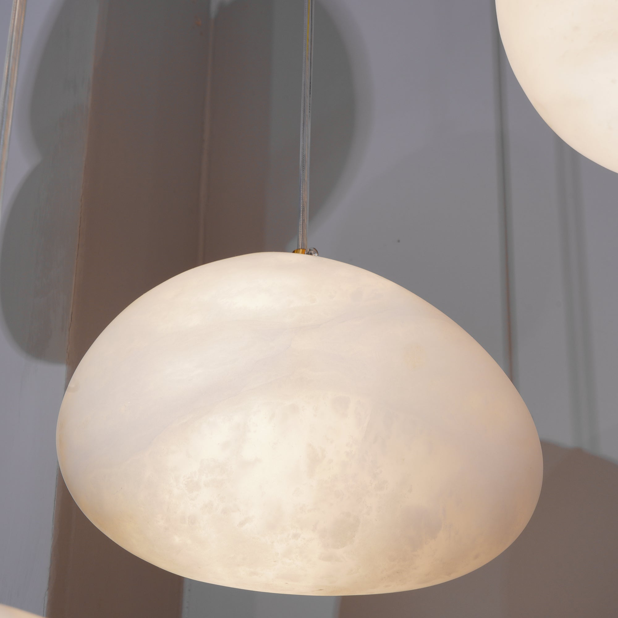 Goose Pendant Lamp Alabaster Brass Sophistication - Letslighting