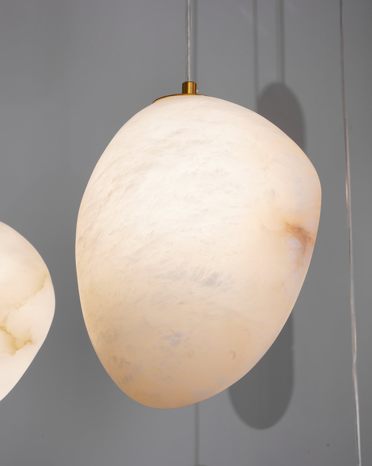 Goose Pendant Lamp Alabaster Brass Sophistication - Letslighting