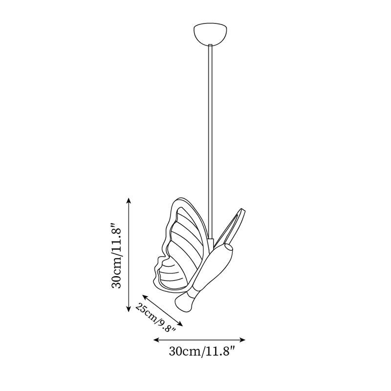 Galileo Butterfly Pendant Lamp Sculptural Ambient - Letslighting