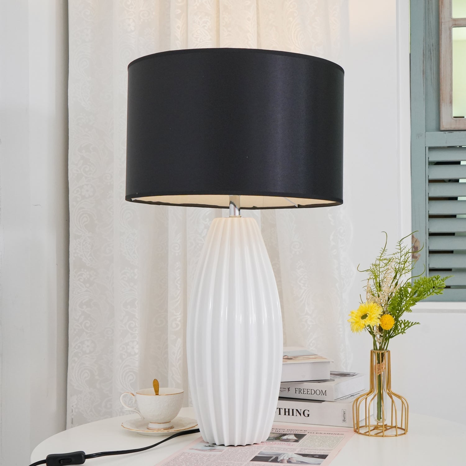 Carlton Modern Ceramics Table Lamp - Letslighting