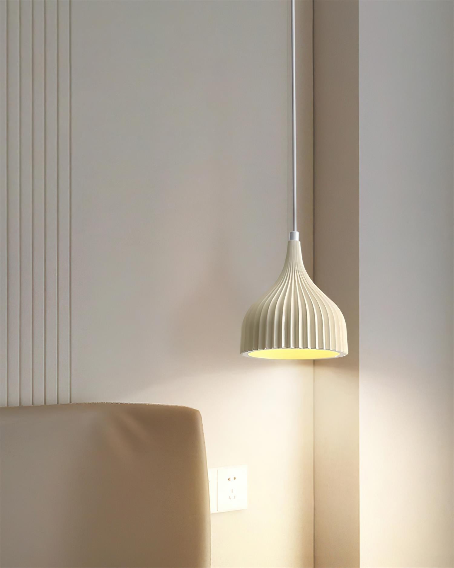 Garay Pendant Lamp Pleated Curved Minimalist - Letslighting