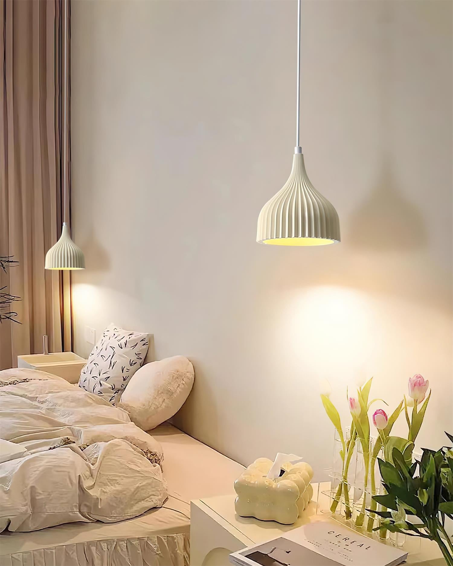 Garay Pendant Lamp Pleated Curved Minimalist - Letslighting