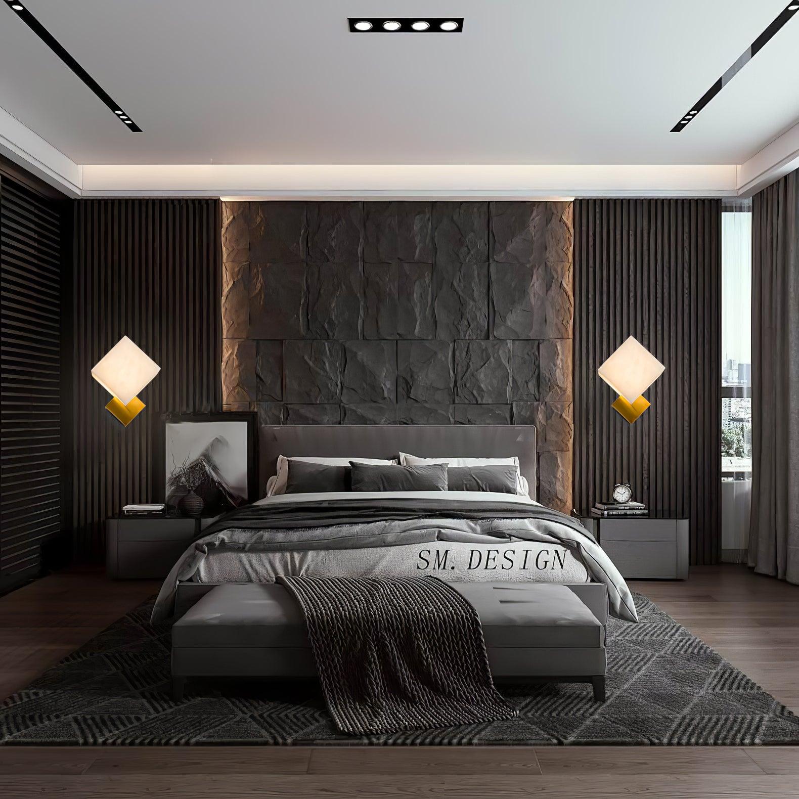 Arden Minimalist Alabaster Wall Light - Letslighting