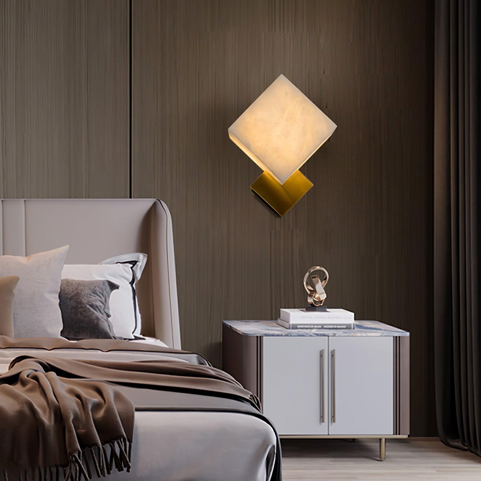 Arden Minimalist Alabaster Wall Light - Letslighting