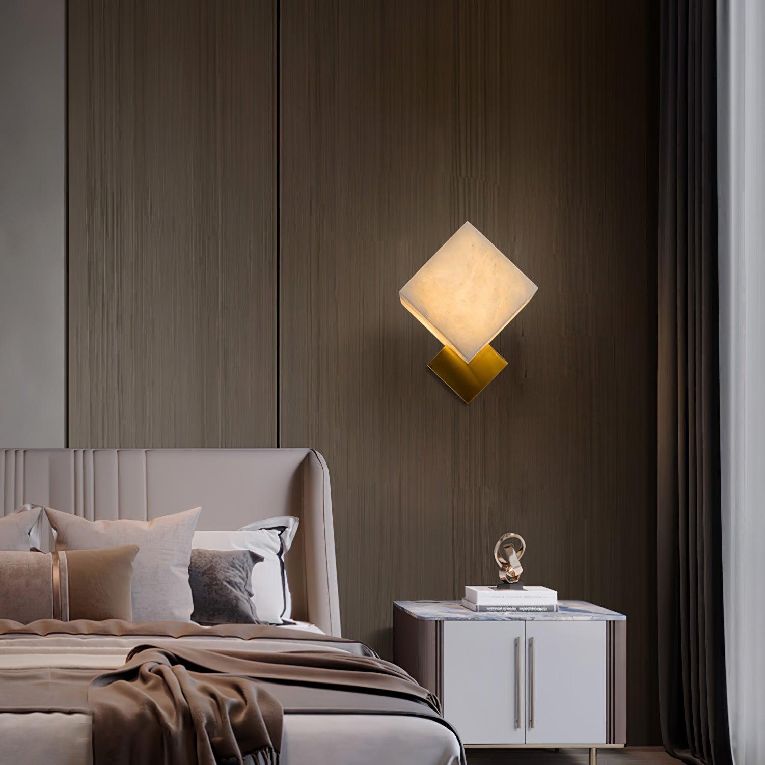 Arden Minimalist Alabaster Wall Light - Letslighting