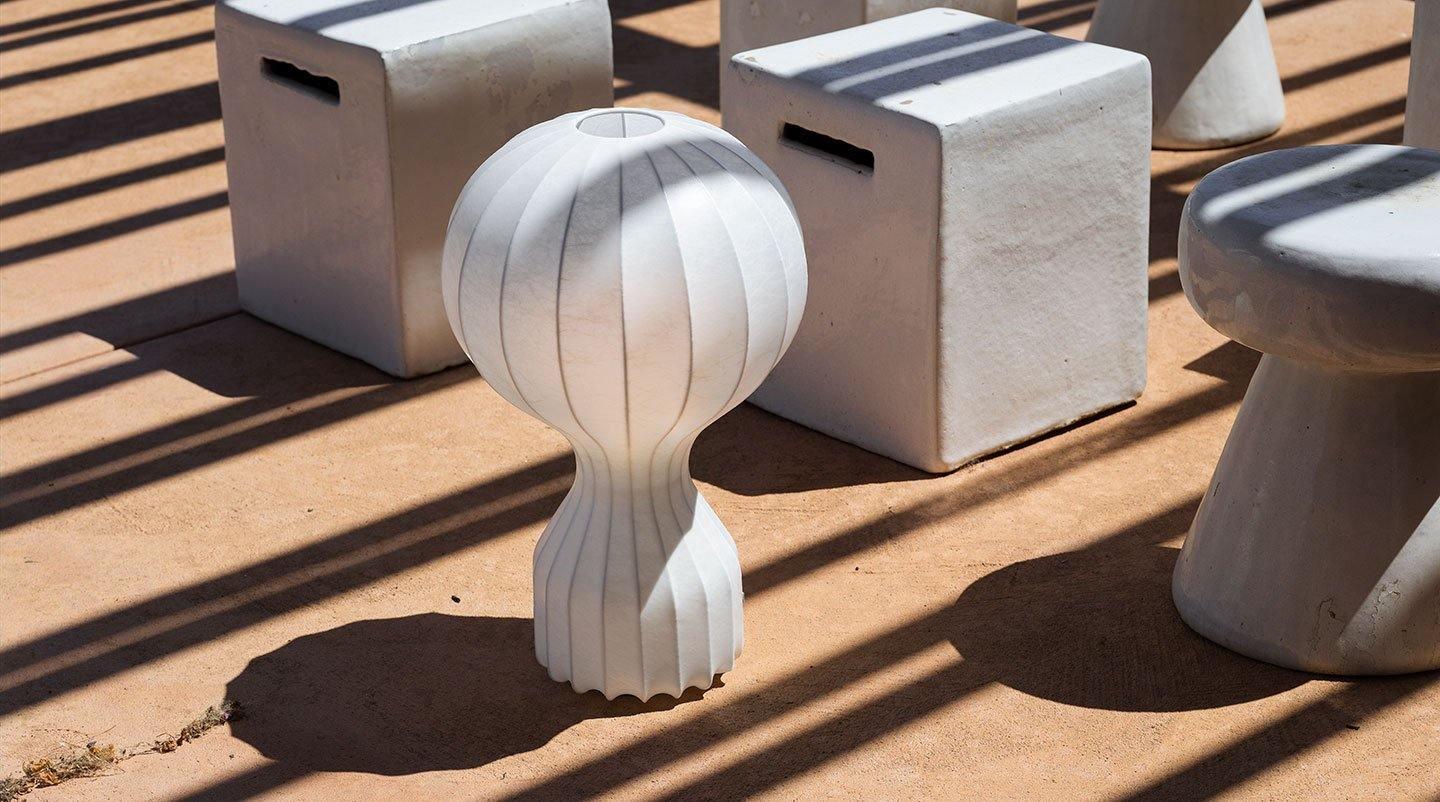 Pulsice Steel Sculptural Table Lamp - Letslighting