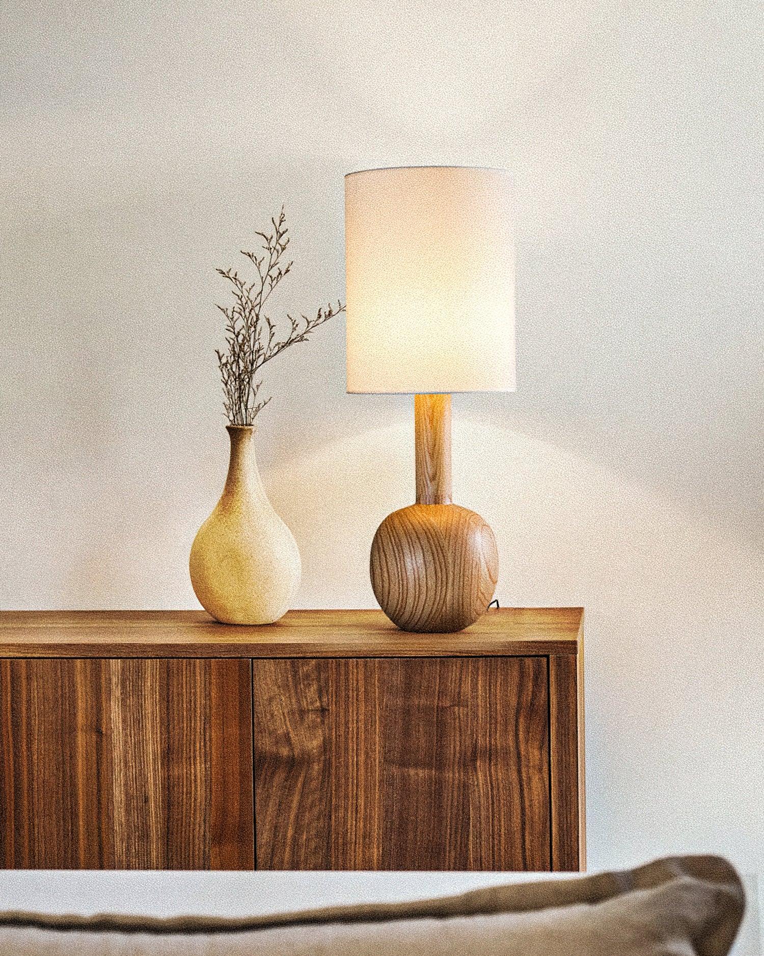 Ovave Wooden Rustic Table Lamp - Letslighting