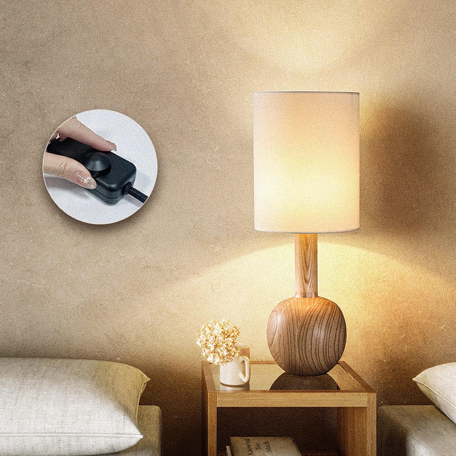 Ovave Wooden Rustic Table Lamp - Letslighting