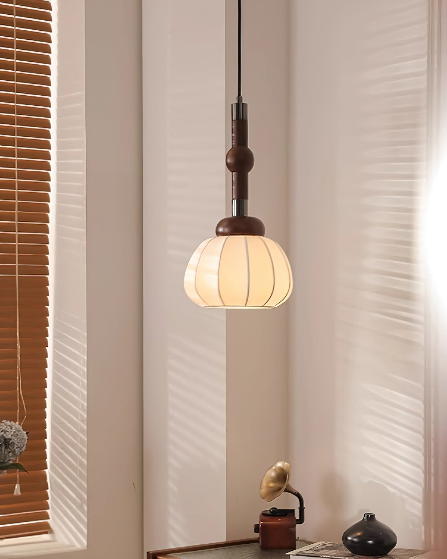 Gaya Pendant Lamp Silk Globe - Letslighting