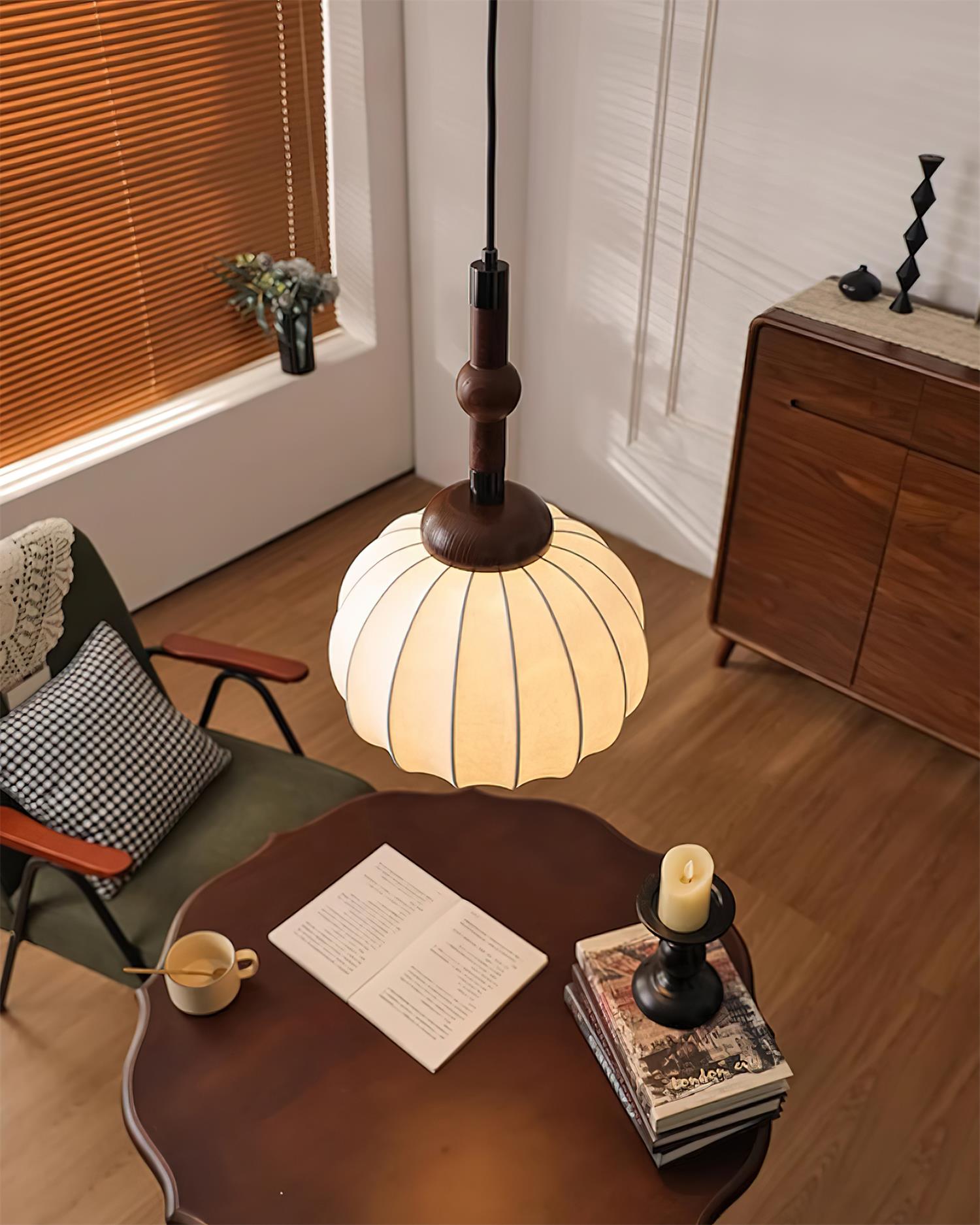 Gaya Pendant Lamp Silk Globe - Letslighting