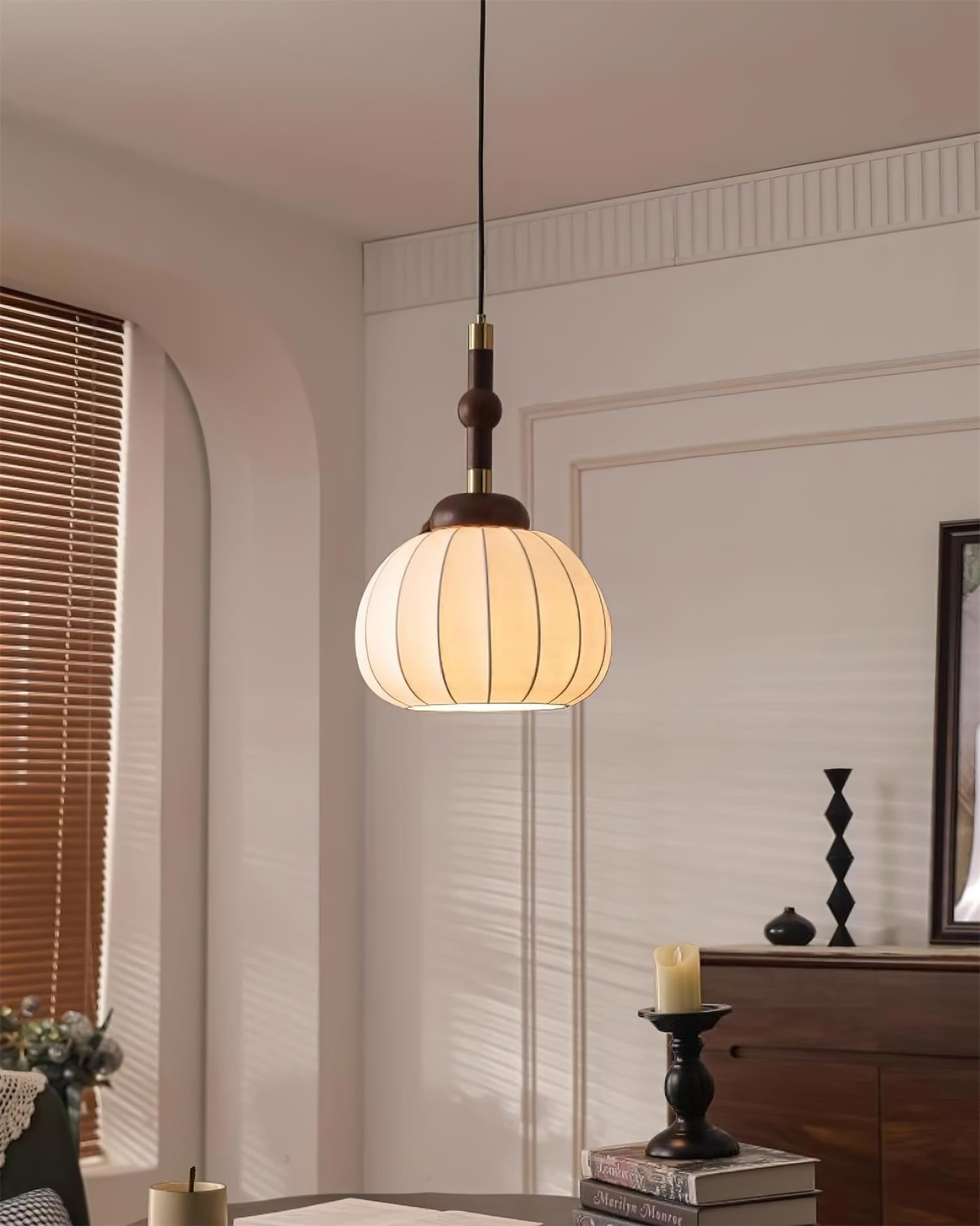 Gaya Pendant Lamp Silk Globe - Letslighting