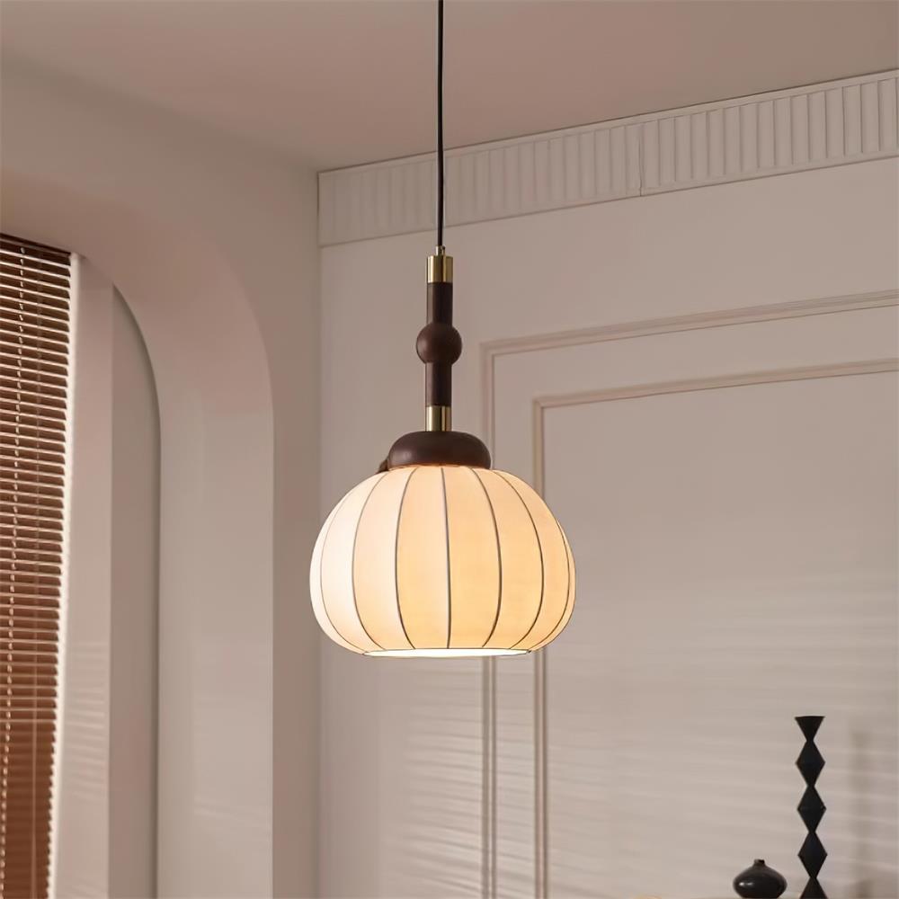 Gaya Pendant Lamp Silk Globe - Letslighting
