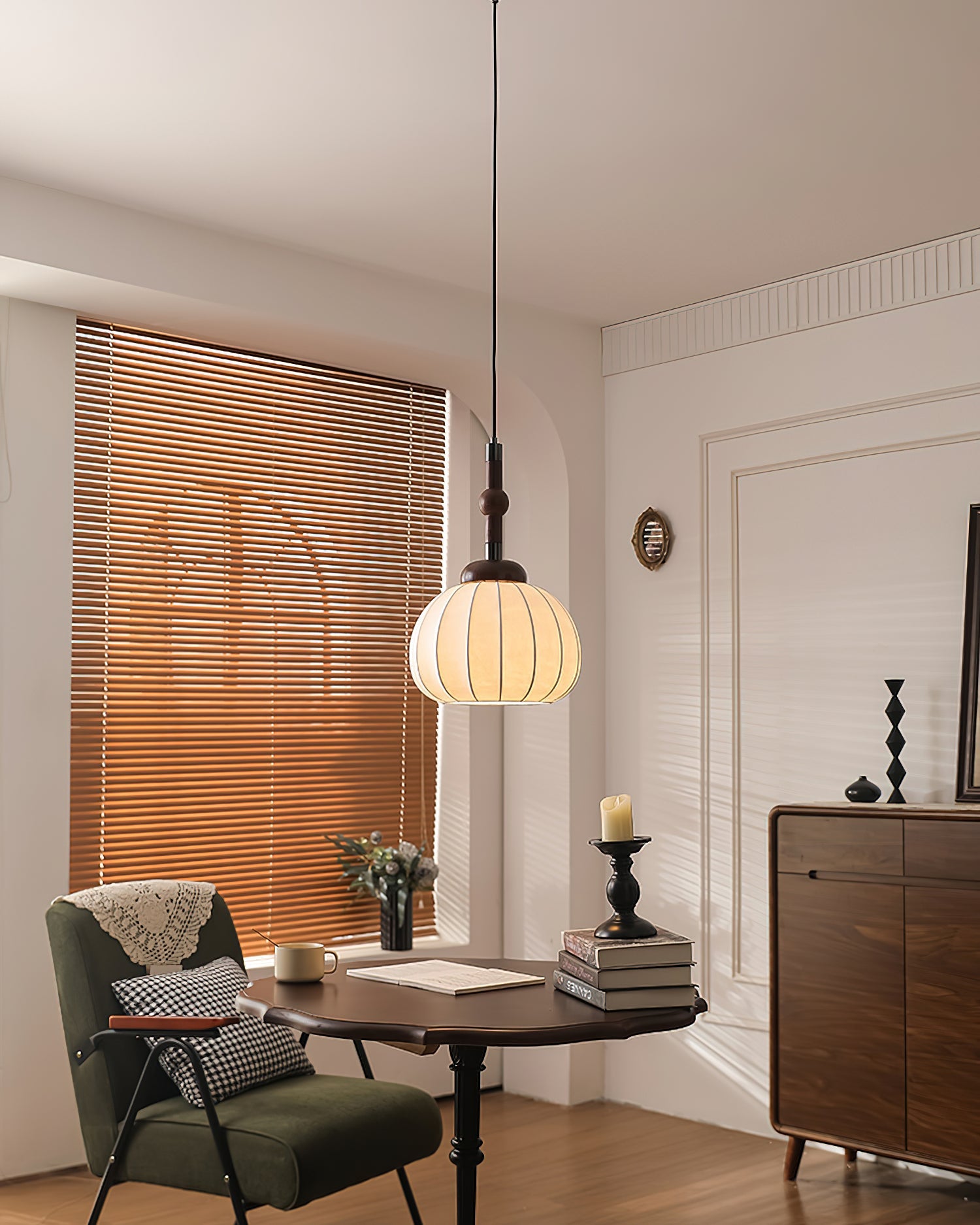 Gaya Pendant Lamp Silk Globe - Letslighting