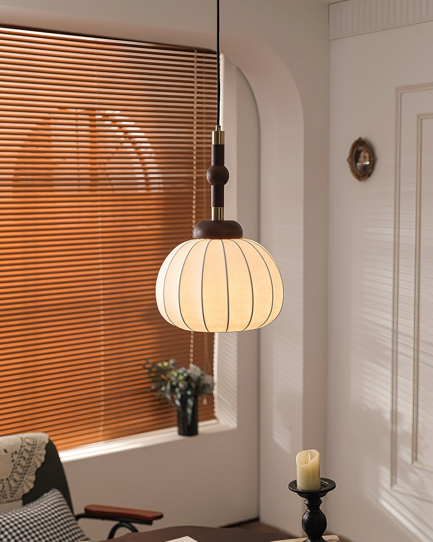 Gaya Pendant Lamp Silk Globe - Letslighting