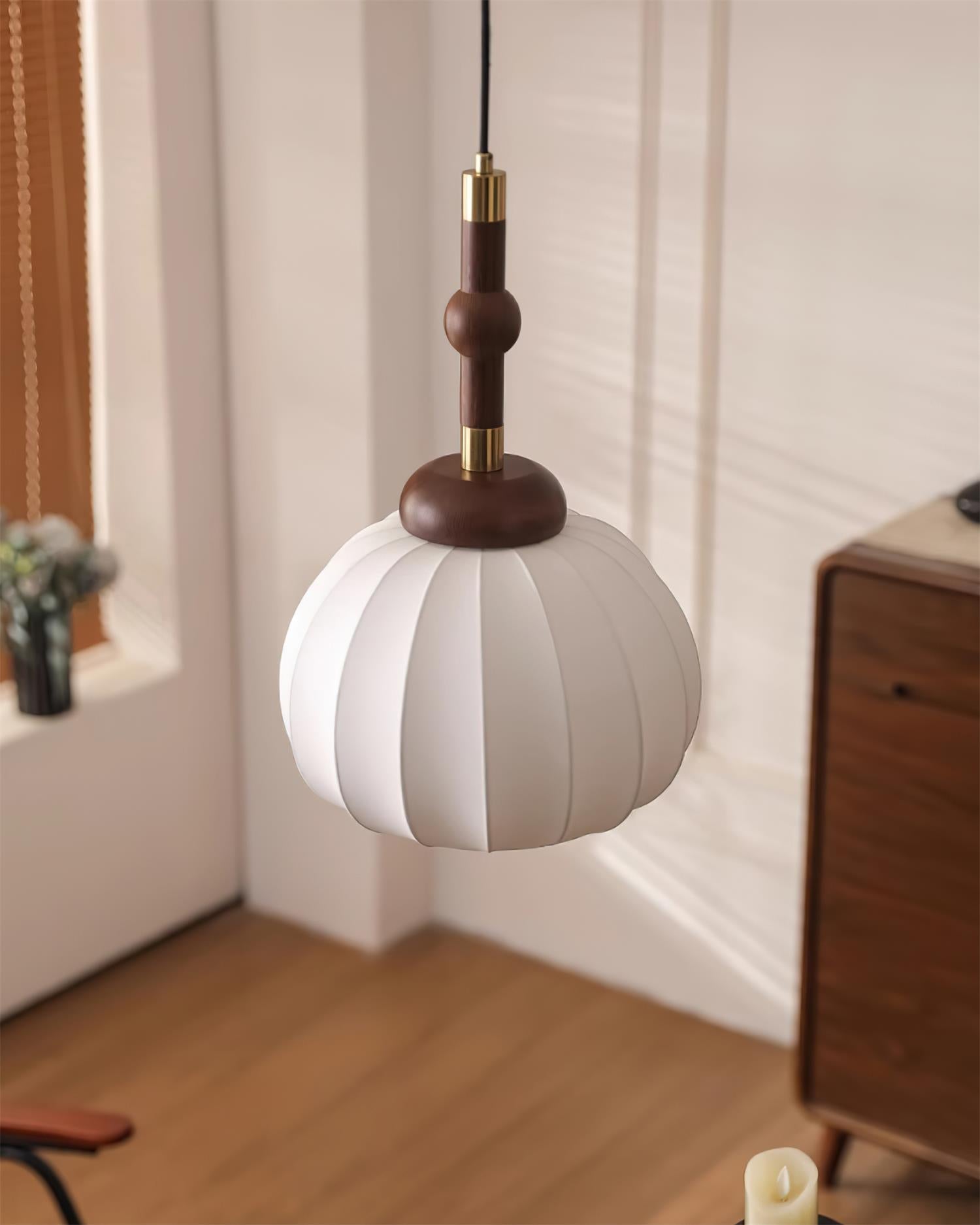 Gaya Pendant Lamp Silk Globe - Letslighting