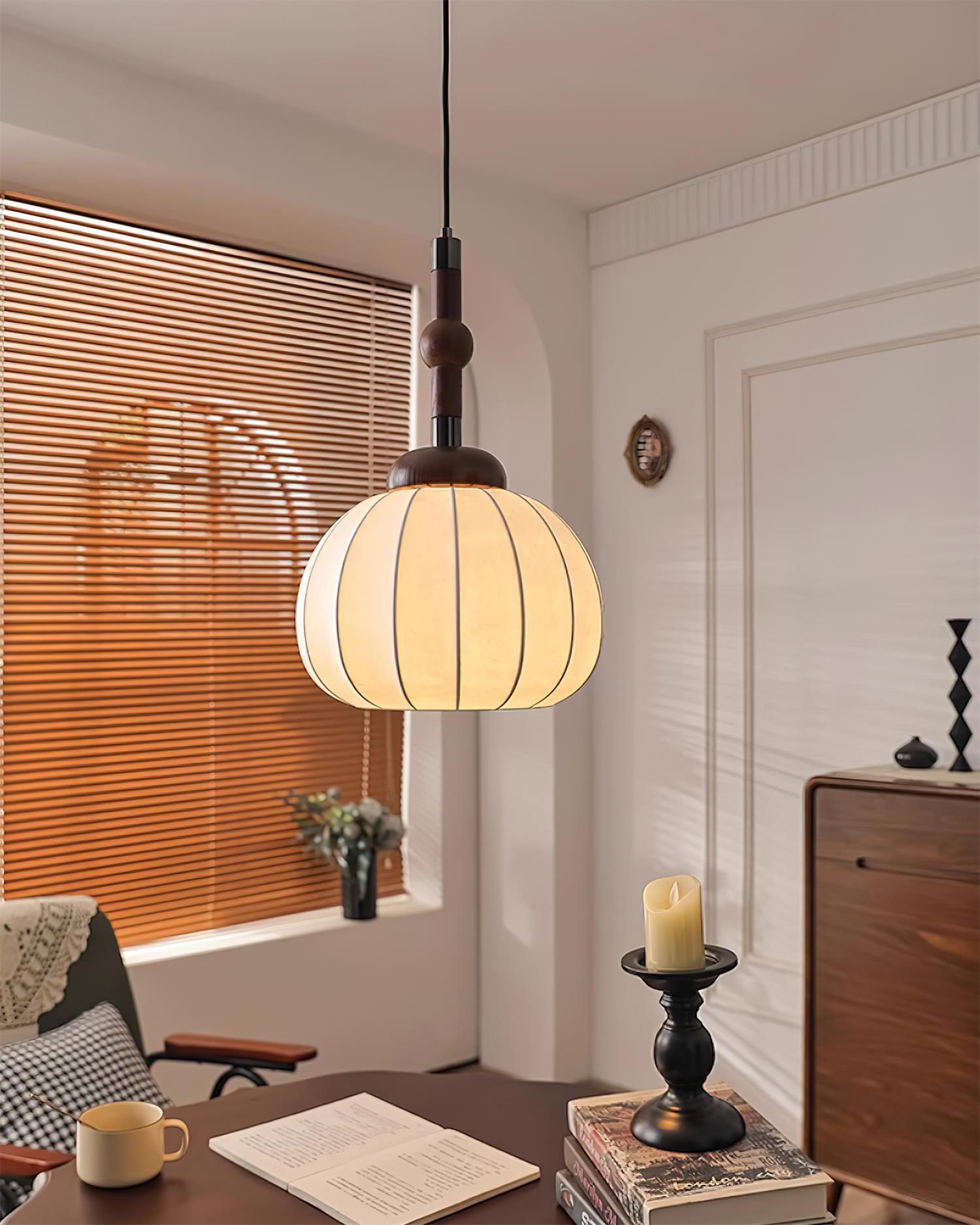 Gaya Pendant Lamp Silk Globe - Letslighting