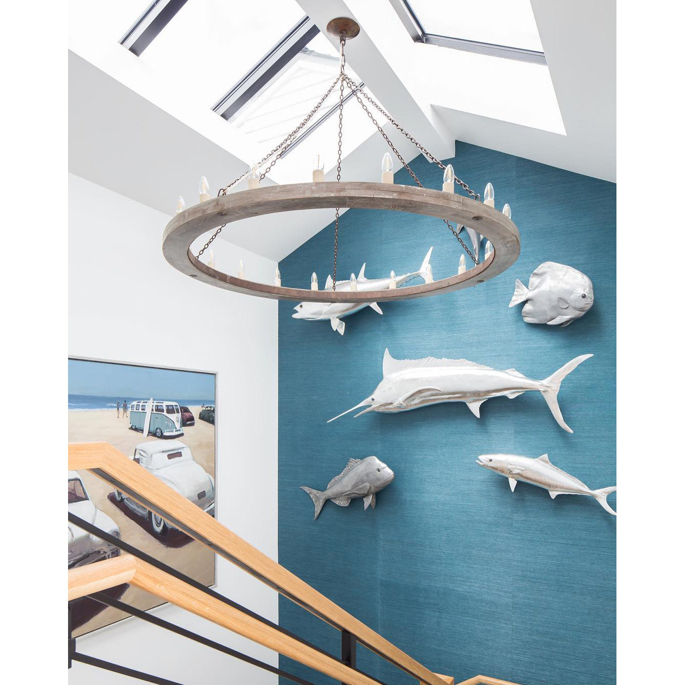 Armirila Vintage Industrial Wood Chandelier - Letslighting