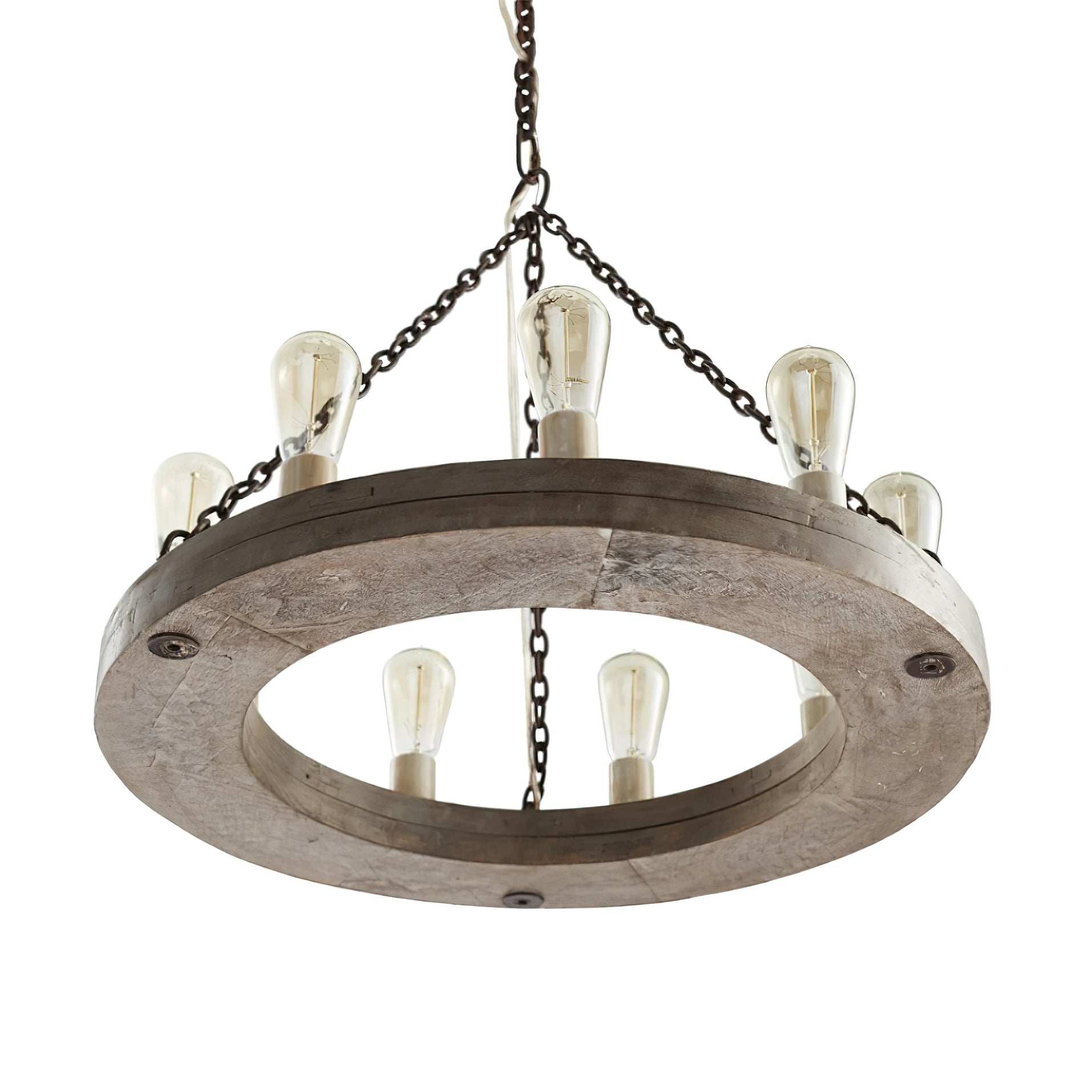 Armirila Vintage Industrial Wood Chandelier - Letslighting