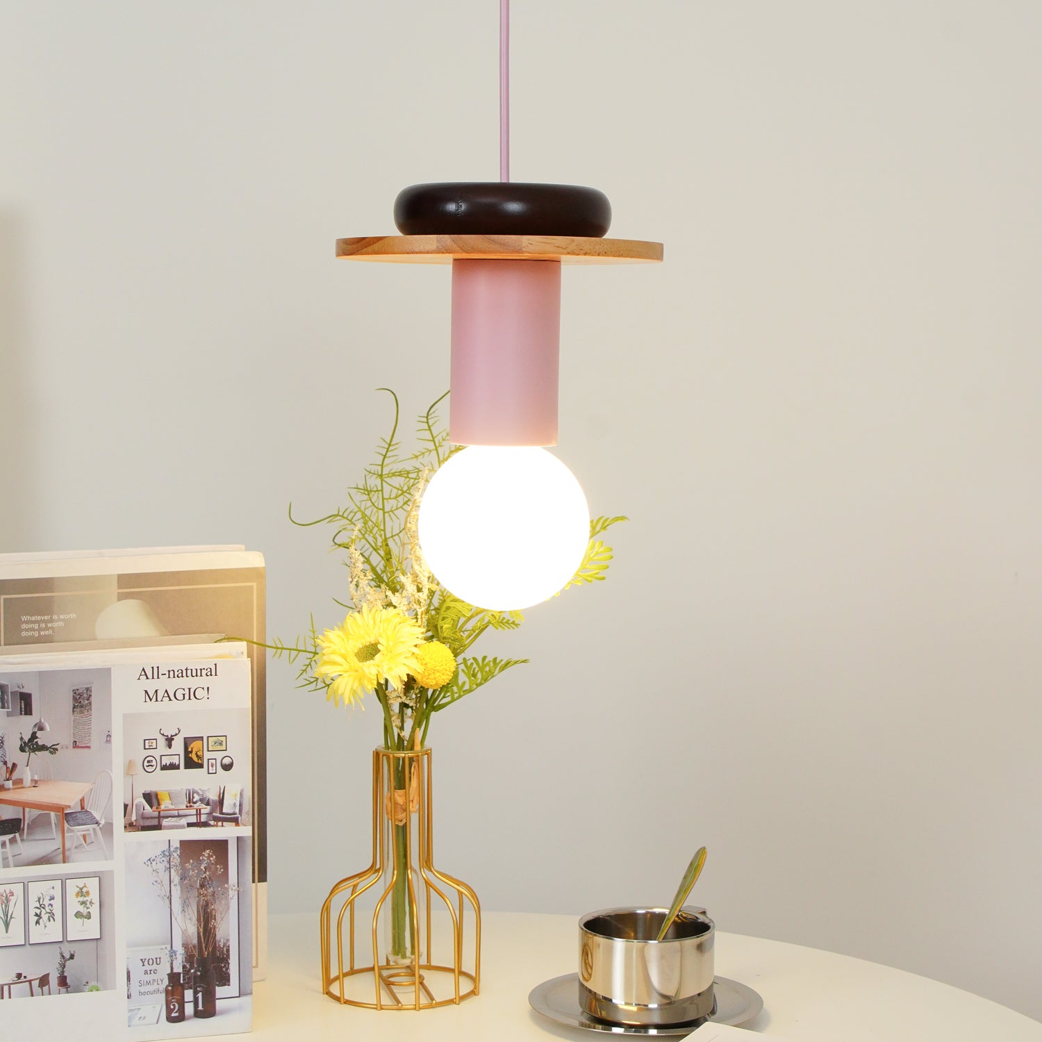 Elena Modern Wood Pendant Light - Letslighting