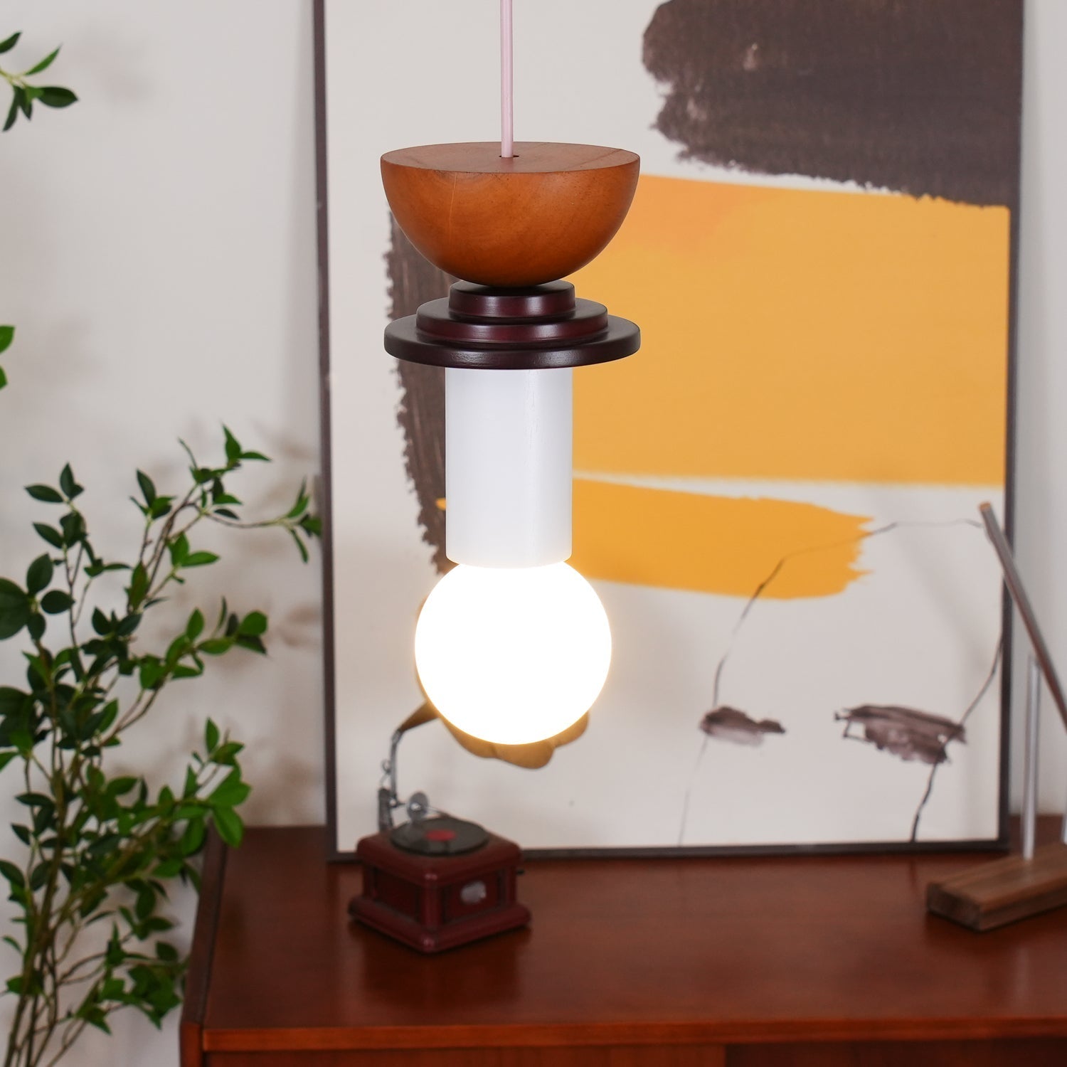 Elena Modern Wood Pendant Light - Letslighting