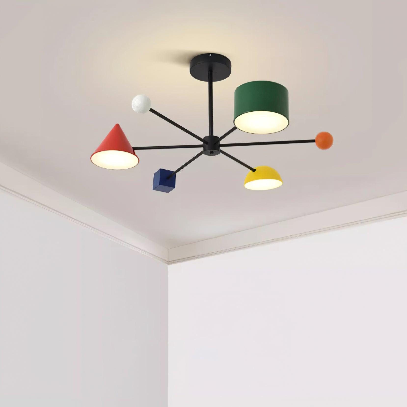 Geometry Play Series Colorful Ceiling Light - Letslighting