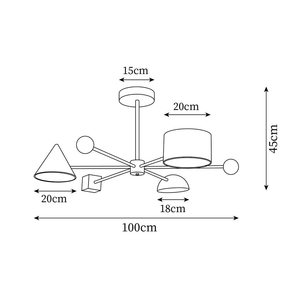 Geometry Play Series Colorful Ceiling Light - Letslighting