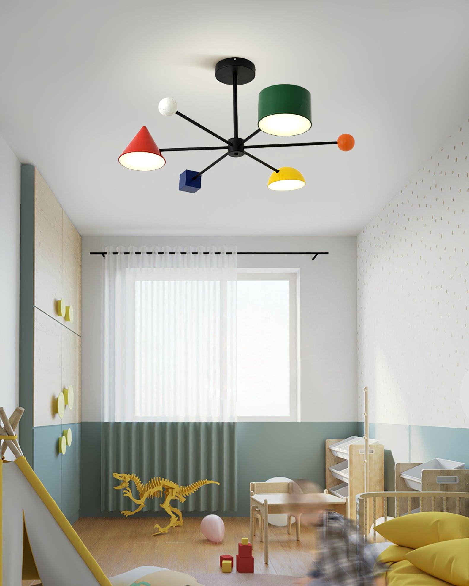 Geometry Play Series Colorful Ceiling Light - Letslighting