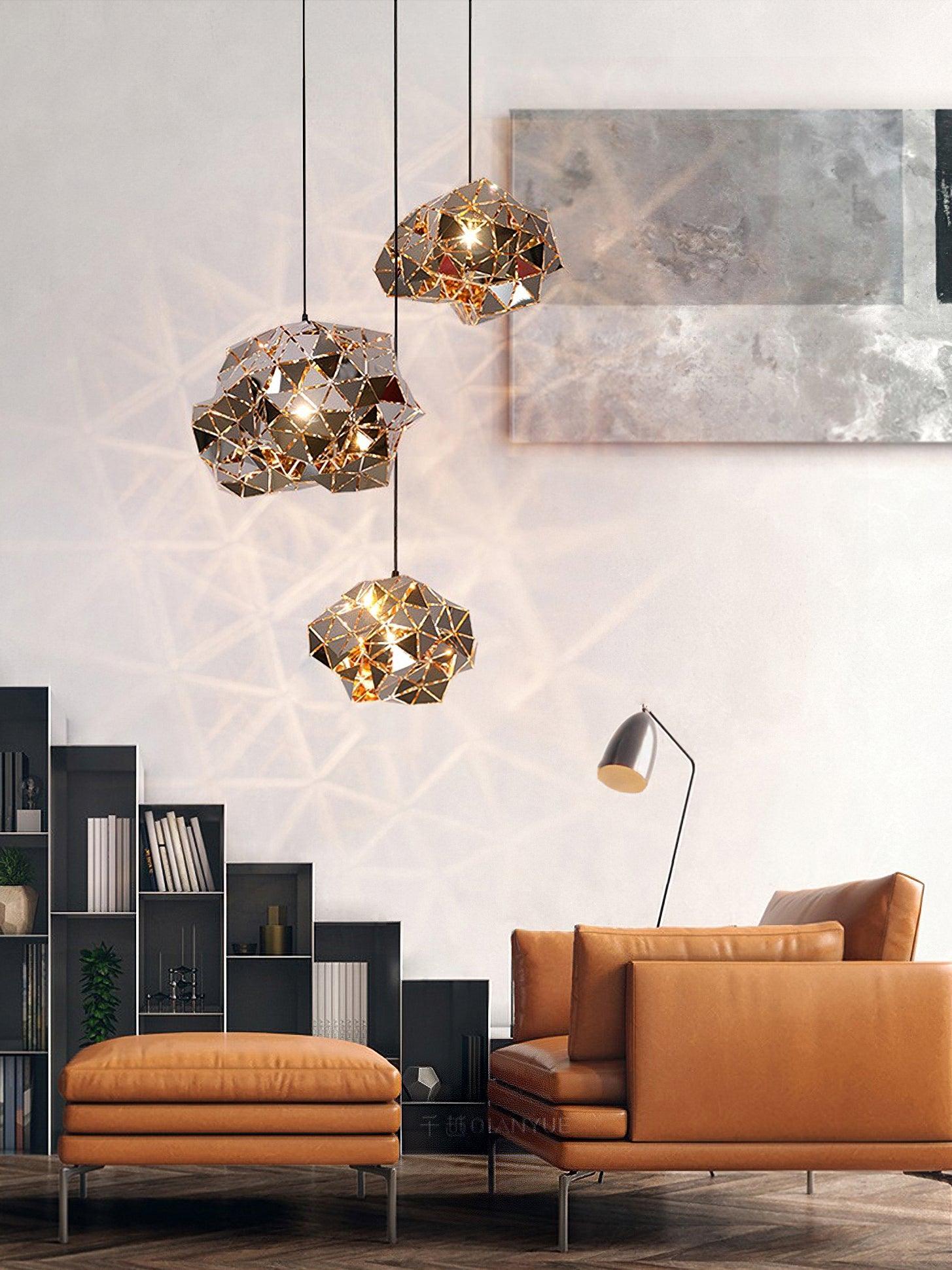 Nyraeila Premium Nordic Art Panel Pendant Lamp - Letslighting