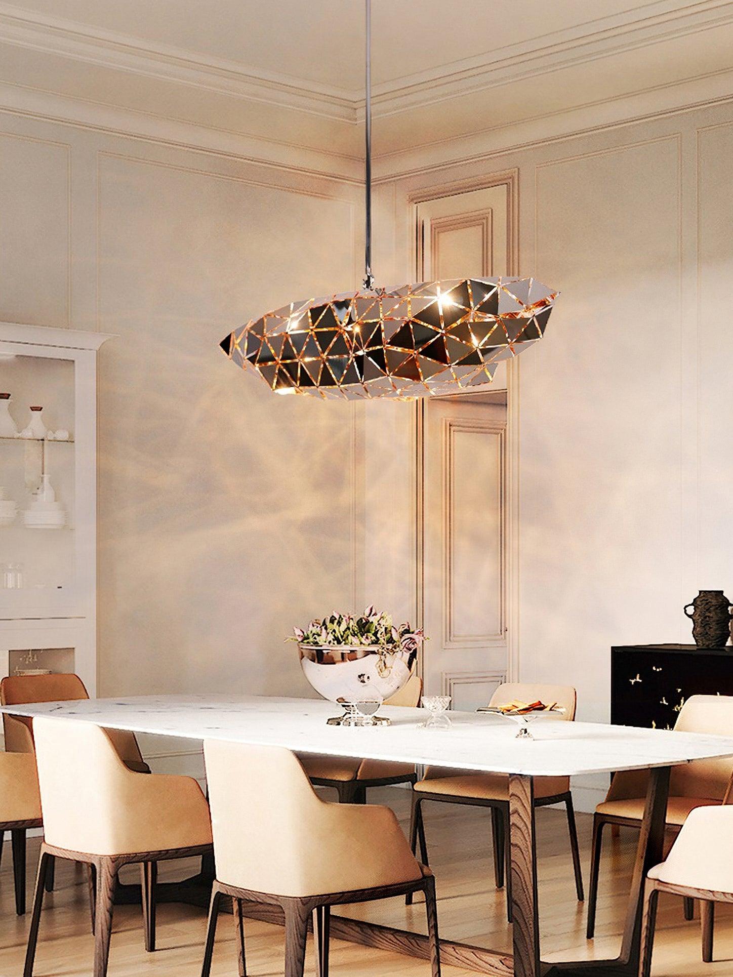 Nyraeila Premium Nordic Art Panel Pendant Lamp - Letslighting