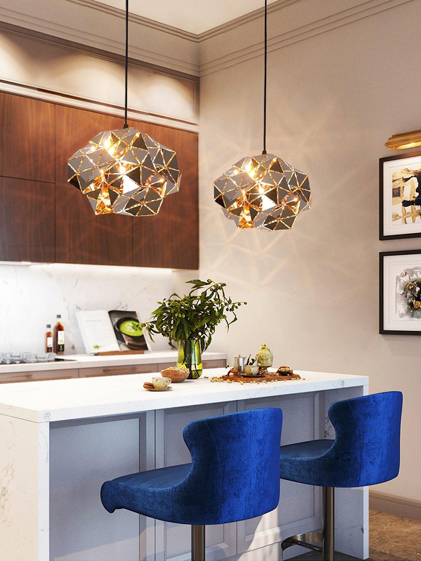 Nyraeila Premium Nordic Art Panel Pendant Lamp - Letslighting